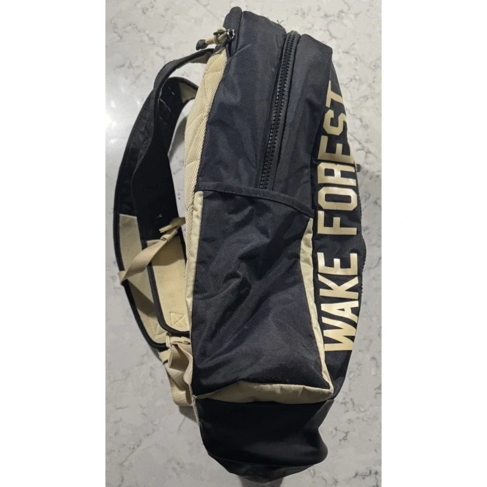 Nike Wake Forest Demon Deacons Backpack Black Gold Book Bag Laptop School NCAA